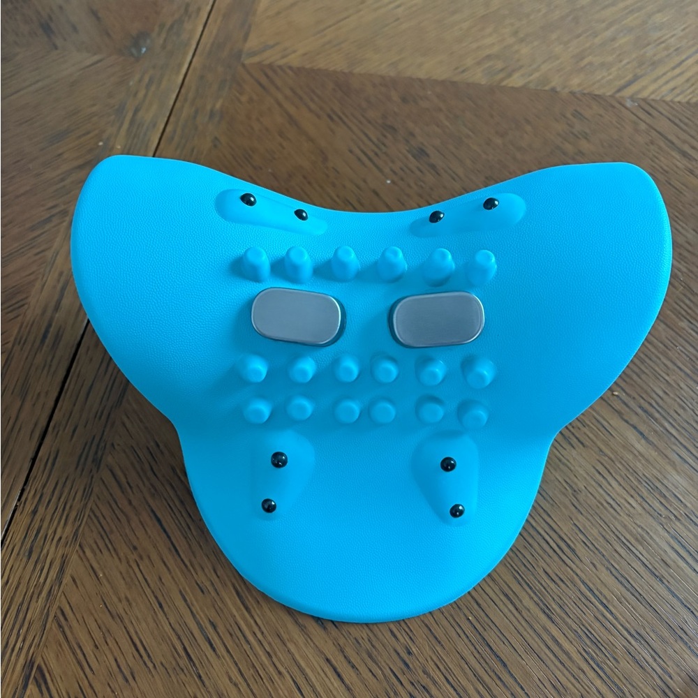 Blue Electronic Massage Pad with Dual Electrodes